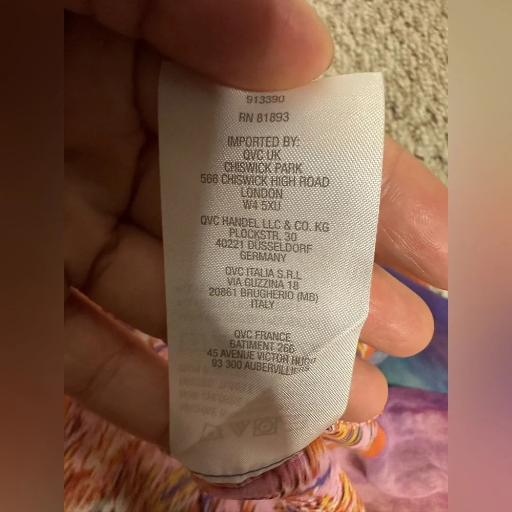 Susan Graver Multicolor Patterned Top Size M - image 5